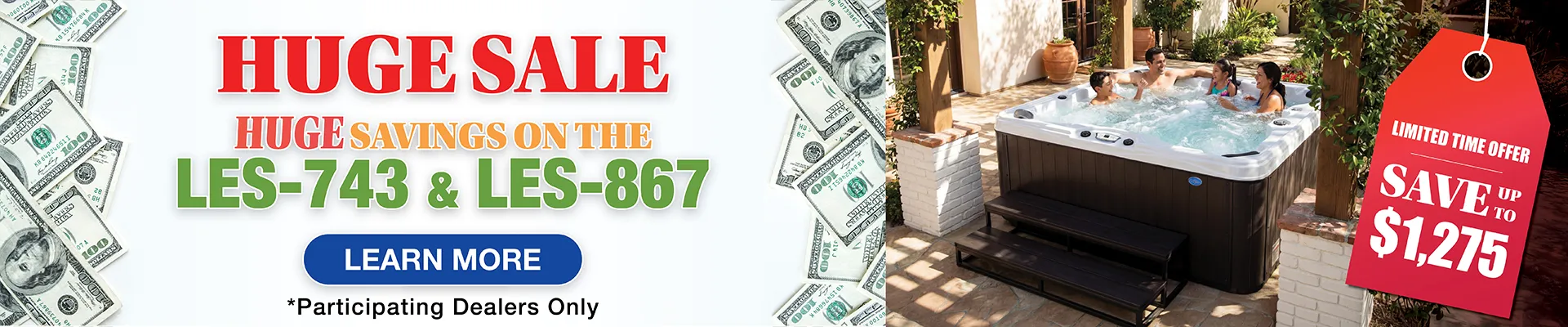 Calspas hot tub being used in a family setting - Montclair